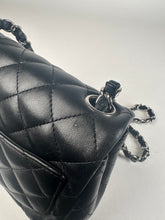 Load image into Gallery viewer, Chanel Square Mini Flap Black Lambskin