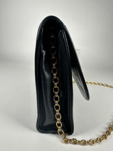Load image into Gallery viewer, Chanel Vintage Lambskin CC Embroidered Clutch On Chain Black