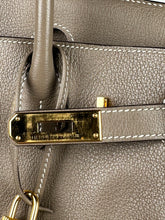 Load image into Gallery viewer, Hermes Birkin 30 Evercolor Leather Etoupe GHW