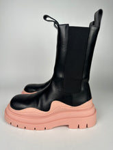Load image into Gallery viewer, Bottega Veneta Tire Ankle Boot Black/Peach Size 38.5EU