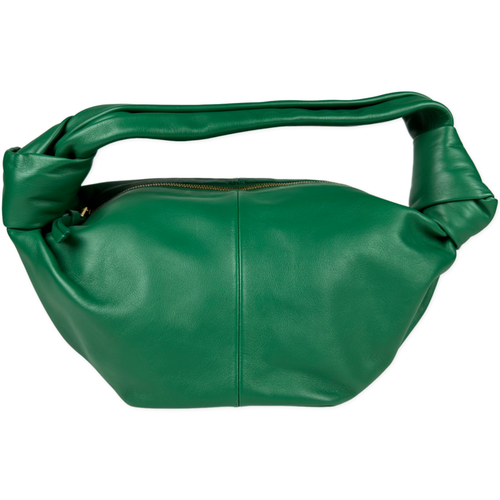 Bottega Veneta Nappa Leather Mini Double Knot Bag Parakeet Green