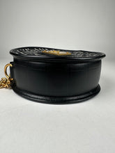 Load image into Gallery viewer, Balmain 1945 Disco Monogram Jacquard Round Bag Black White