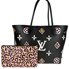 Load image into Gallery viewer, Louis Vuitton Giant Monogram Wild At Heart Neverfull MM Black