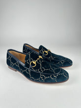 Load image into Gallery viewer, Gucci Jordaan GG Velvet Mens Loafers size 6.5G