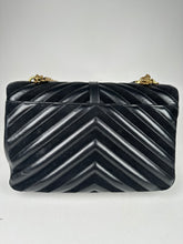 Load image into Gallery viewer, Saint Laurent Leather and Suede Matelasse Chevron Monogram Large College Satchel Black