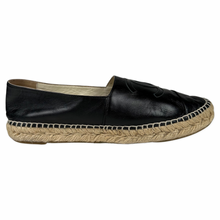 Load image into Gallery viewer, Chanel Lambskin CC Espadrilles Black 40EU