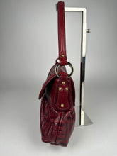 Load image into Gallery viewer, Fendi Red Zucca Leather Borsa Chef Bag