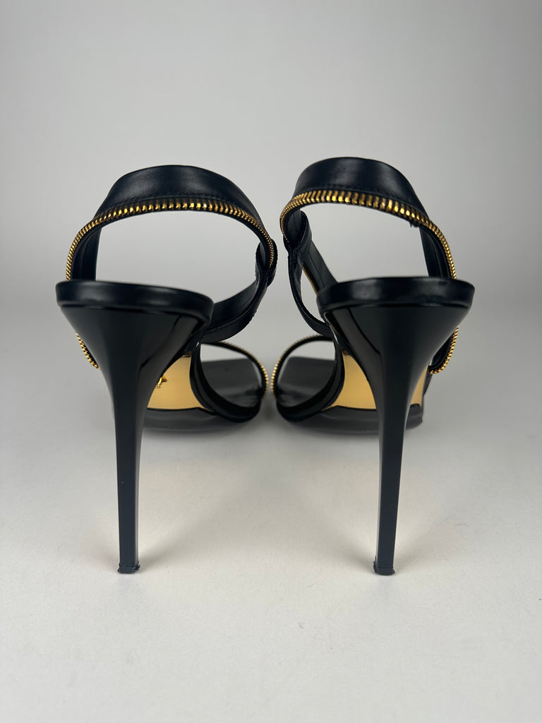 Versace Safety Pin Stiletto Sandals 41EU