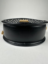 Load image into Gallery viewer, Balmain 1945 Disco Monogram Jacquard Round Bag Black White