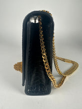 Load image into Gallery viewer, Saint Laurent Black Calfskin Classic Monogram Kate Tassel Medium