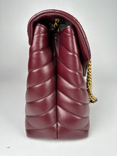 Load image into Gallery viewer, Saint Laurent Medium LouLou Matelasse Burgundy