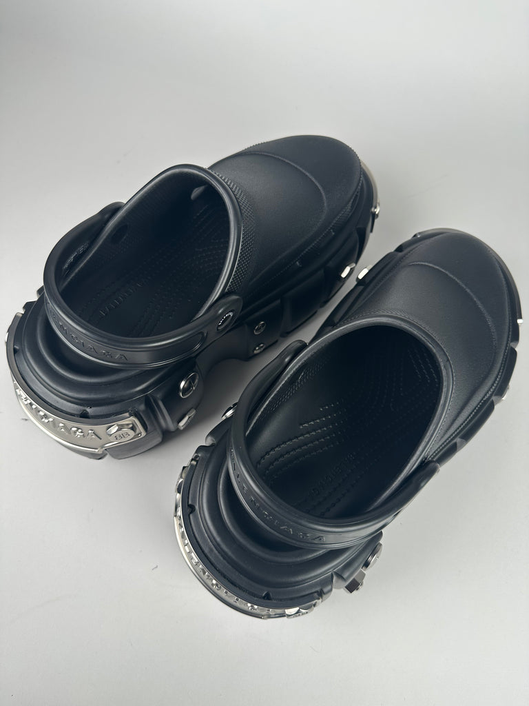 Balenciaga HARDCROCS Mule Black Size 38EU