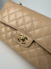 Load image into Gallery viewer, Chanel Caviar Quilted Small Double Flap Beige Clair