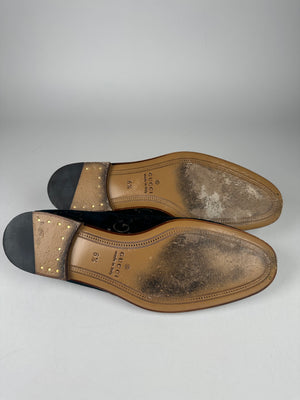 Gucci Jordaan GG Velvet Mens Loafers size 6.5G