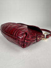 Load image into Gallery viewer, Fendi Red Zucca Leather Borsa Chef Bag