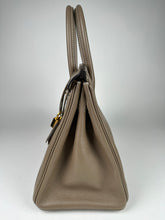 Load image into Gallery viewer, Hermes Birkin 30 Evercolor Leather Etoupe GHW