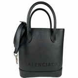 Balenciaga Grained Calfskin XS Ville Top Handle Tote Black