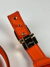 Load image into Gallery viewer, Salvatore Ferragamo Viva Bow Patent Leather Reversible and Adjustable Belt Orange