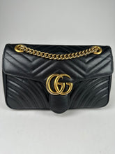 Load image into Gallery viewer, Gucci Marmont Small Shoulder Bag Calfskin Black