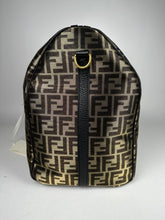 Load image into Gallery viewer, Fendi Metallic Zucca Print Karligraphy Duffle Bag Gold Black