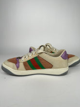Load image into Gallery viewer, Gucci Screener Sneaker Purple Pink Cream Size 37.5EU