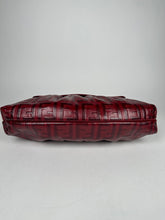 Load image into Gallery viewer, Fendi Red Zucca Leather Borsa Chef Bag
