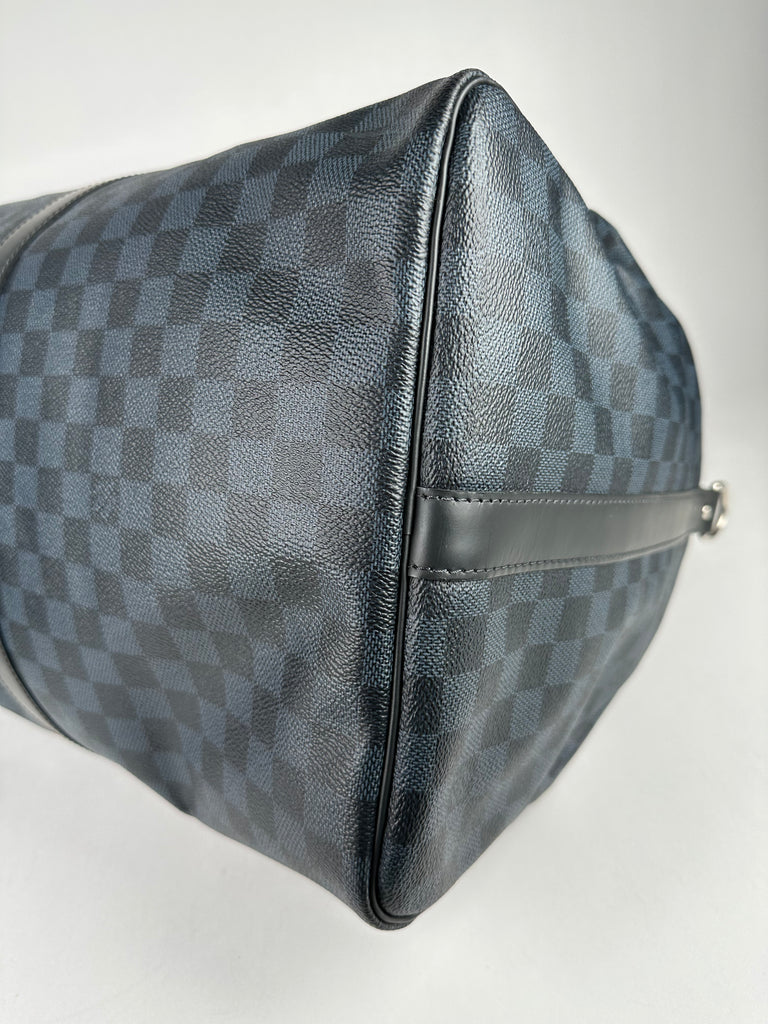 Louis Vuitton Keepall 55 Bandoliere Damier Cobalt – Sacdelux