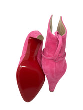 Load image into Gallery viewer, Christian Louboutin Pink Suede Booties Size 39.5
