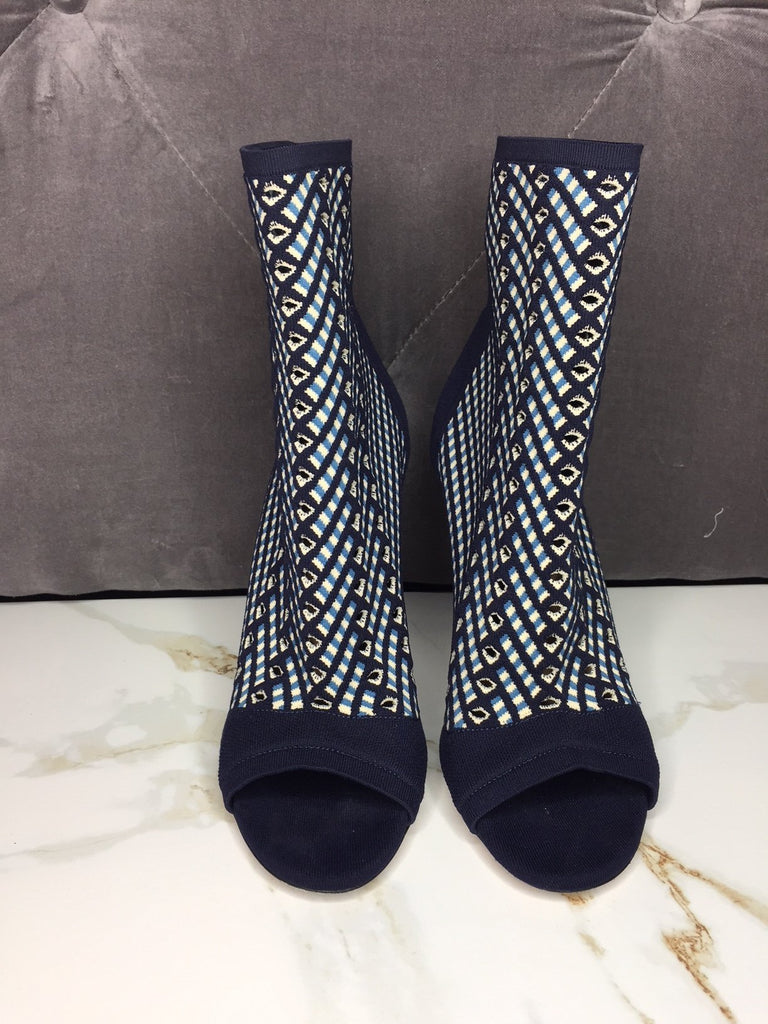 Gianvitto Rossi Knit Open Toe Sock Boot Size 38EU