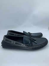 Load image into Gallery viewer, Louis Vuitton Tri Color Calfskin Arizona Moccasin Navy Blue