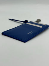 Load image into Gallery viewer, Jimmy Choo/ Eric Haze Graffiti Logo Lise Card Holder with Key clip Blue