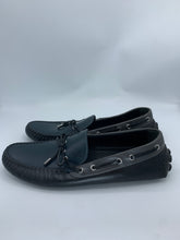 Load image into Gallery viewer, Louis Vuitton Tri Color Calfskin Arizona Moccasin Navy Blue