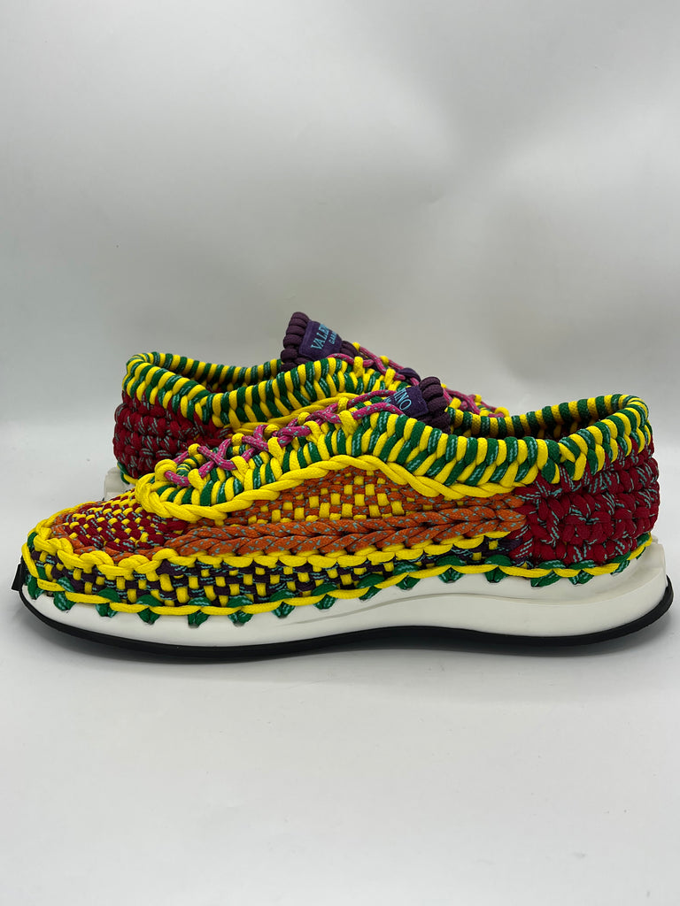 Valentino Garavani Crochet Knit Sneaker Multicolor size 45EU