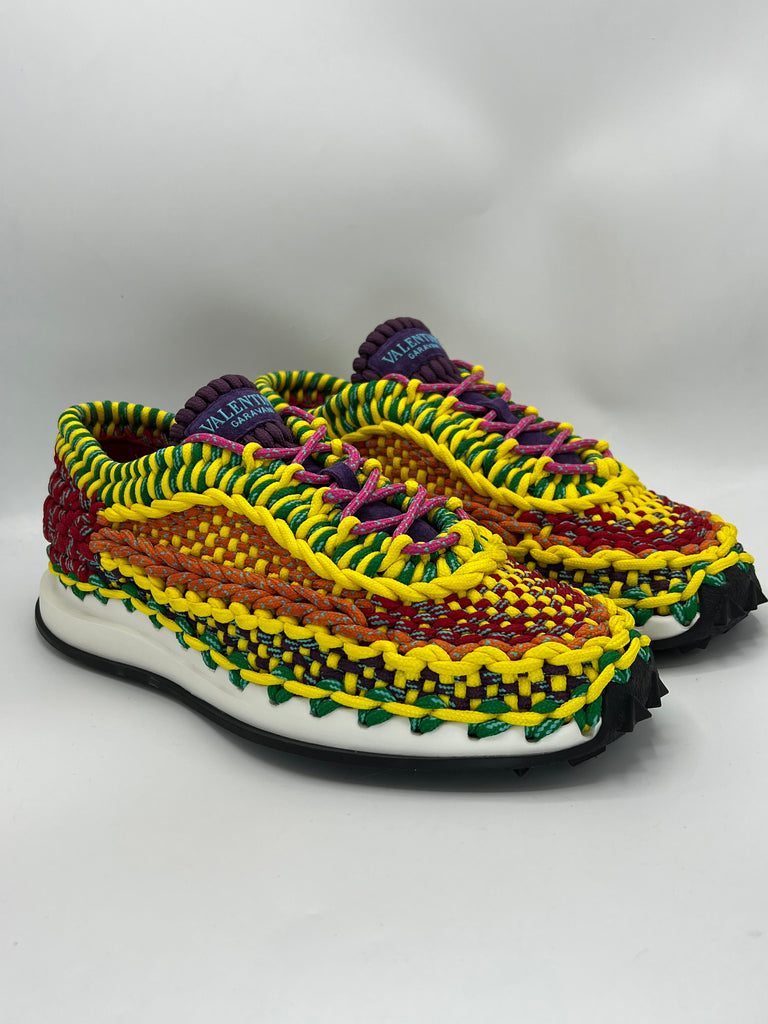 Valentino Garavani Crochet Knit Sneaker Multicolor size 45EU