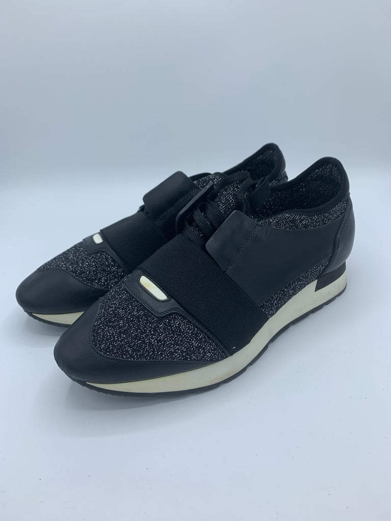 Balenciaga race runner sneakers Black & Sparkly EU 40