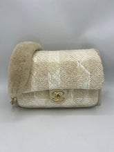 Load image into Gallery viewer, Chanel Shearling Lined Tweed and Lambskin Muff Flap Bag
