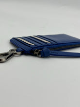 Load image into Gallery viewer, Jimmy Choo/ Eric Haze Graffiti Logo Lise Card Holder with Key clip Blue