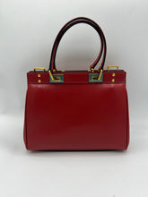 Load image into Gallery viewer, Valentino Garavani Small Rockstud Alcove Grainy Calfskin Red/Rouge Pur