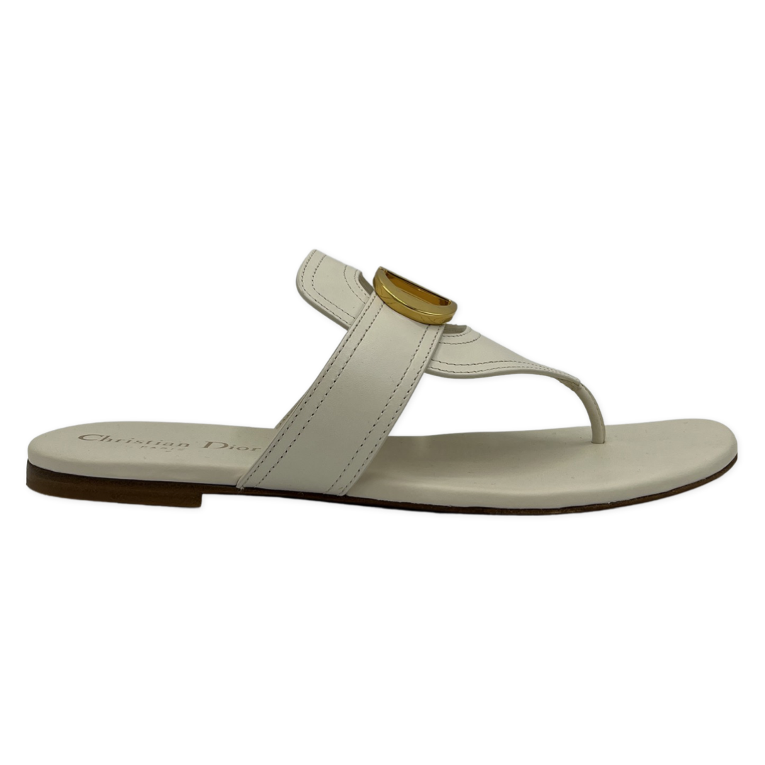 Louis Vuitton Women's Beige Thong Flip Flop Sandals