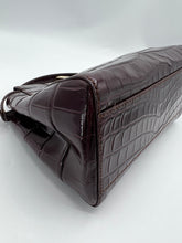 Load image into Gallery viewer, Fendi Mini Peekaboo Crocodile Dark Purple/Burgundy