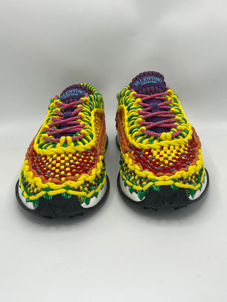 Valentino Garavani Crochet Knit Sneaker Multicolor size 45EU