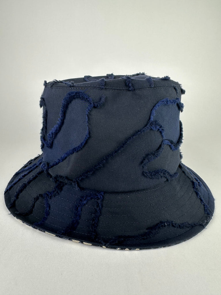 Dior Oblique Beige & Navy Blue Bucket Hat – Savonches