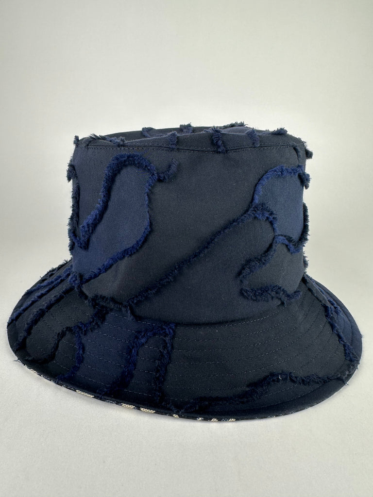 Dior Unisex Camouflage/ Oblique Brim Bucket Hat Navy