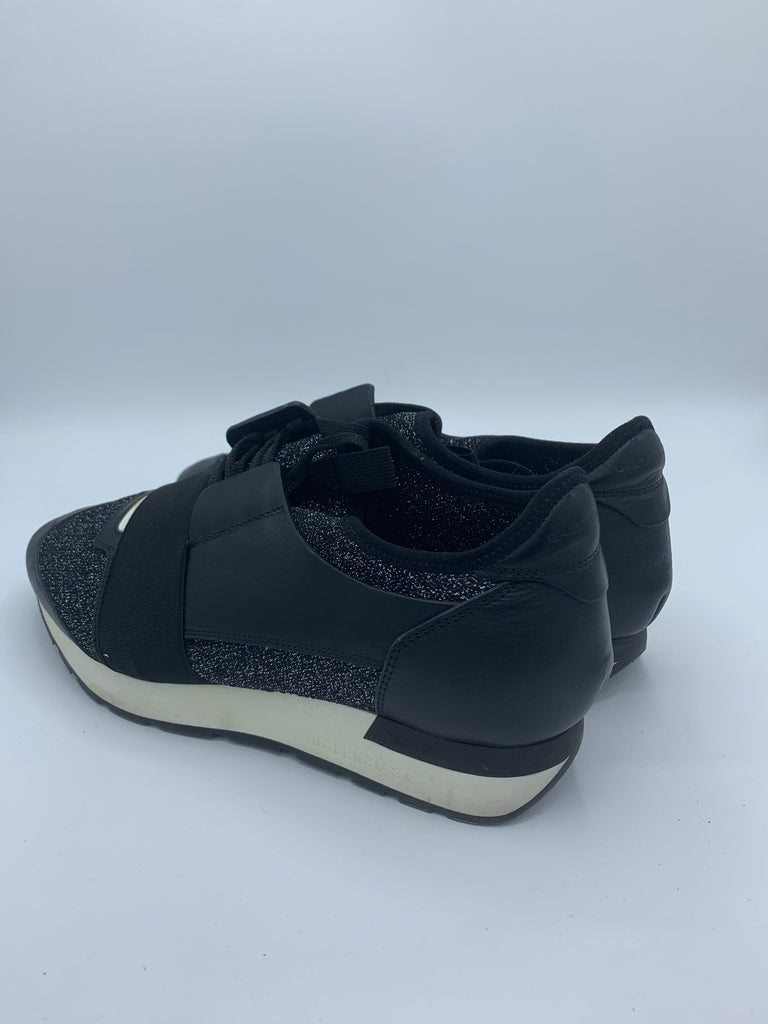 Balenciaga race runner sneakers Black & Sparkly EU 40