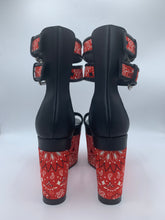 Load image into Gallery viewer, Giuseppe Zanotti Bandanna Wrap Platform Sandals Size 35 EU