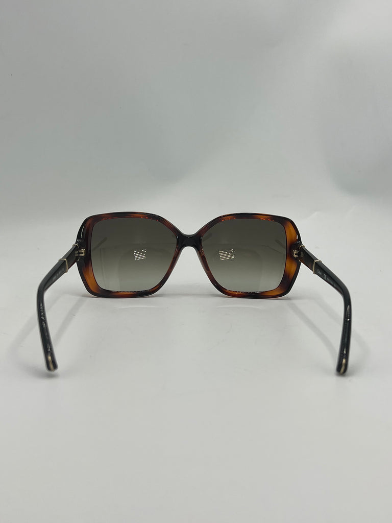 Chloe CE680S Oversized Square Sunglasses tortoise