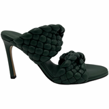 Bottega Veneta Curve Sandal Vert Foncee' size 38EU