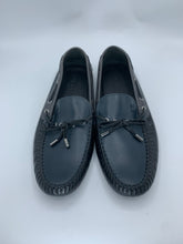 Load image into Gallery viewer, Louis Vuitton Tri Color Calfskin Arizona Moccasin Navy Blue