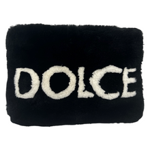 Load image into Gallery viewer, Dolce &amp; Gabbana Cleo Clutch Fur Pouch With White Logo