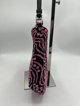 Load image into Gallery viewer, Prada Jacquard Knit and Leather Cleo Shoulder Bag Pink/Black